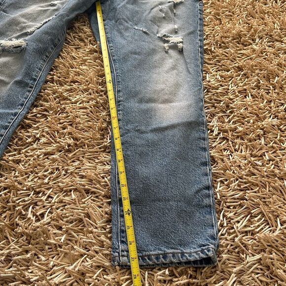 Good American Good Classic Distressed Hi-Rise Jeans GC062T Size 10/30 - Picture 6 of 14